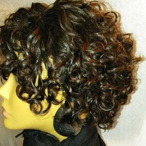 100% Human Hair Curly Light Weight Wig